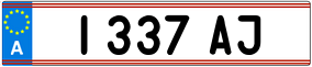 Trailer License Plate